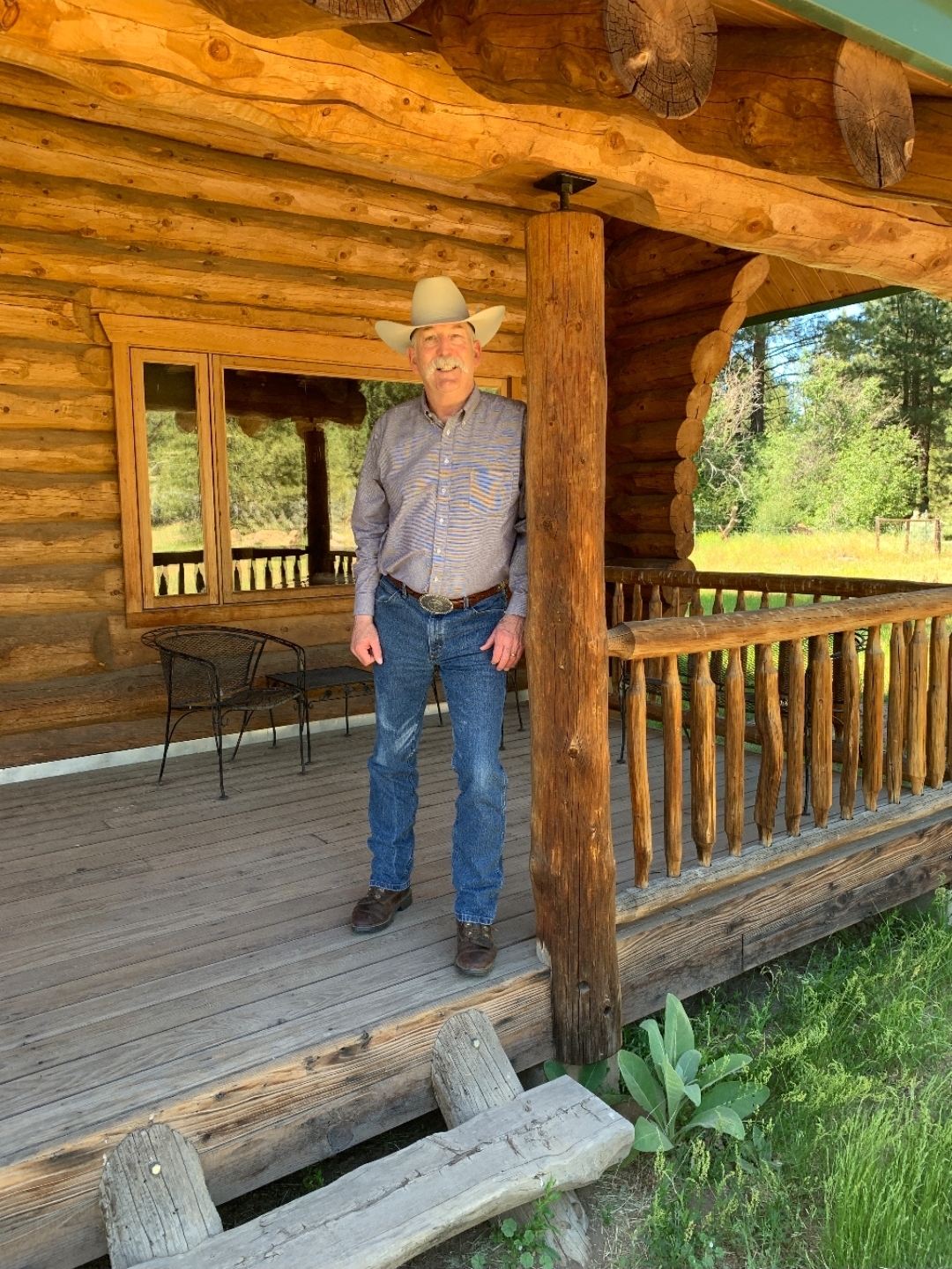 Jim Abel in the field